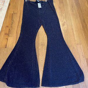 Rokoko Plus high waist glitter flare bell bottoms